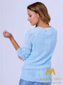Dámský pletený svetr JASMIN modrý