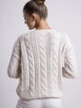Dámský pulovr s pleteným vzorem LOGAN cream