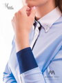 Dámská košile - Slim Fit VS-DK1602 modrá