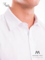 Klasická bílá mírně lesklá košile ve střihu SLIM FIT VS-PK-1714