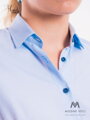 Modrá dámská košile Slim-Fit VS-DK1732