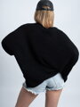 Dámský oversize COCO BLACK svetr 