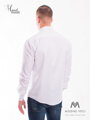 Klasická bílá mírně lesklá košile ve střihu SLIM FIT VS-PK-1714