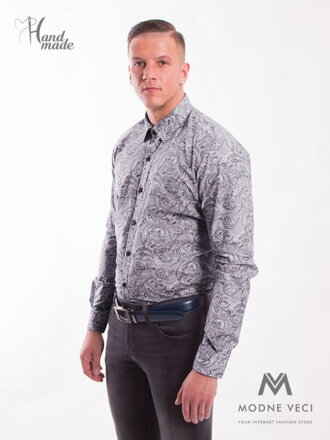 Luxusní pánská bavlněná košile SLIM FIT STŘIH VS-PK-1716