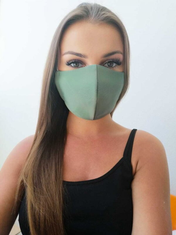 Sportovní ochranná maska ​​Army zelená