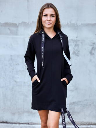 Mikinové šaty nebo prodloužená mikina VSB SOPHII černá