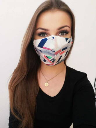 Sportovní maska ​​barevná s vyměnitelným filtrem (FP2) SPORT 1